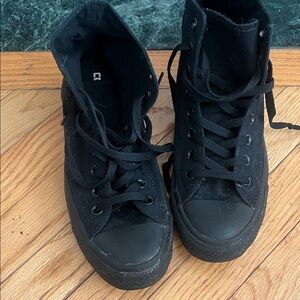 Black High-Top Sneakers